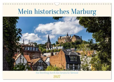 Produktbild von Mein historisches Marburg (Wandkalender 2027 DIN A3 quer), CALVENDO Monatskalender