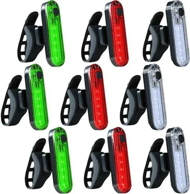 Produktbild von LED-Bootleuchten 9er Set, Blinkmodus, USB-Ladbar, Bootbeleuchtung für Kajak, Boot, Yacht.
