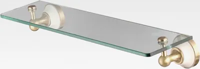 Produktbild von Bad-Accessoires Bronze Messing Antik Keramik, PGCOSMOS-B-AM:Glasregal