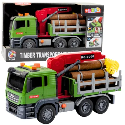 Immagine prodotto di Camion trasporto legname gru tronchi luci di legno suoni