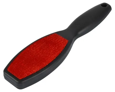 Image de Homéa, brosse à vêtements, double face, en tissu antistatique, 26 x 6 cm