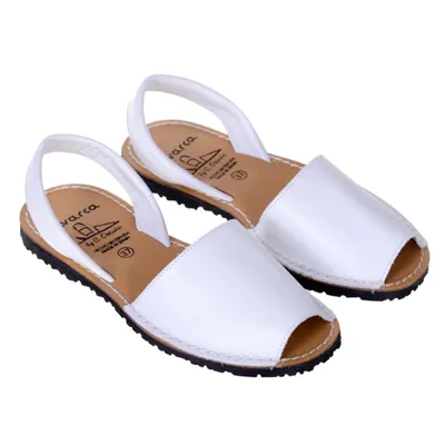 Produktbild von Avarcas Minorquine Sandalen, Uni, Naturleder, Weiß, 39 EU
