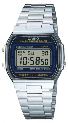 Immagine prodotto di Casio A164WA-1VES CASIO VINTAGE COLLECTION orologio da uomo in acciaio inossidabile con data e allarme argento
