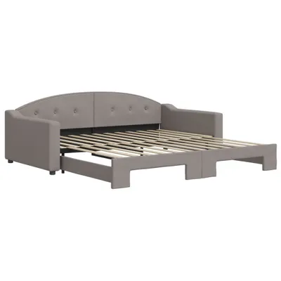 Immagine prodotto di vidaXL Divano letto estraibile Taupe 100x200 cm Tessuto