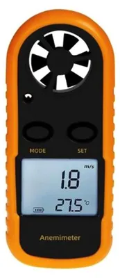 Imagen del producto de Anemómetro portátil con pantalla LCD (incluye batería)