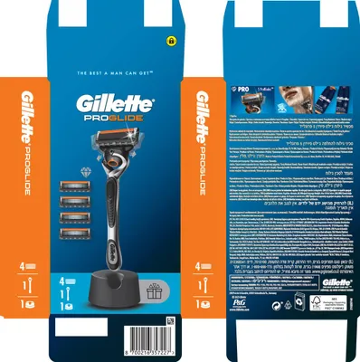 Zdjęcie produktu dla Gillette ProGlide Maszynka do golenia dla mężczyzn ze stojakiem, 4 ostrza wymienne