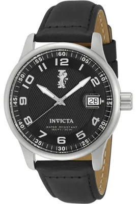 Productafbeelding van Invicta I-Force 12822 Herenhorloge - Quartz uurwerk - Roestvrij staal met zwarte wijzerplaat - 44 mm