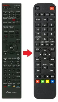 Produktbild von Ersatz Fernbedienung für Pioneer AXD7702