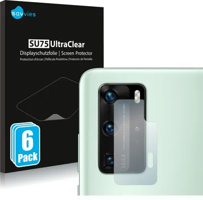 Produktbild von 6x Für Huawei P40 Pro (NUR Kameraschutz) Schutzfolie Savvies Displayschutz Display Schutz Folie Klar Transparent