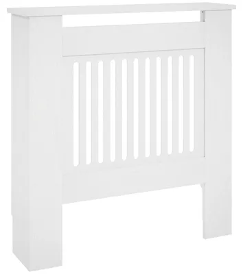 Produktbild von Heizkörperverkleidung Heizungsabdeckung MDF Weiß, für Wohnzimmer