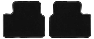 Produktbild von Velours-Fußmatten Hinten für Opel Meriva B 2010-2017 (Minivan) – 2-tlg, Schwarz, passgenau – Wielganizator LUX