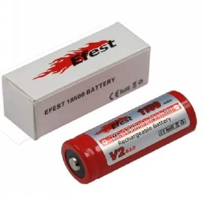 Obrázok produktu pre Efest IMR 18500 V2 - 1100mAh 3,7V (kladný pól zdvihnutý)