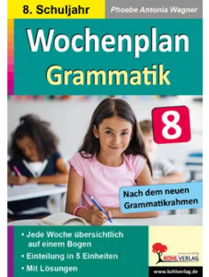 Obrázok produktu pre Wochenplan Grammatik / Klasse 8