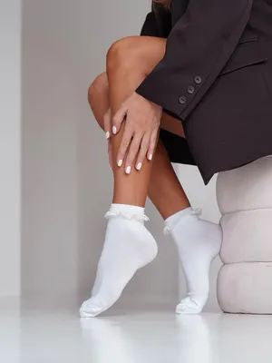 Produktbild von Spitzensocken Milena 897 aus 75% Baumwolle in Weiß für Frauen 37-41