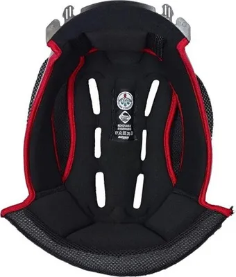 Zdjęcie produktu dla Kask wewnętrzny CLIMA COMFORT N-COM Rozmiar XXS Czarny Czerwony NOLAN N40 / N40-5