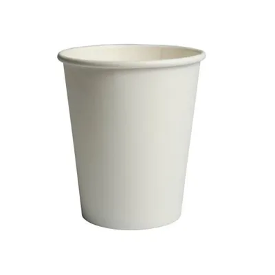 Produktbild von Trinkbecher, Pappe "To Go" 0,2 l Ø 8 cm · 9,2 cm weiss