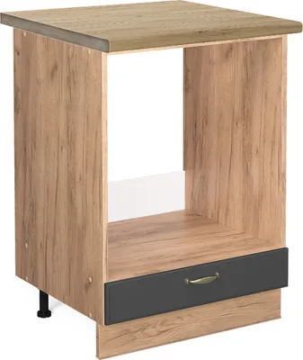 Immagine prodotto di Mobile per forno da incasso Vicco Fame-Line Antracite-oro 60 cm , PL Rovere, Model 45927