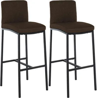 Image de Deux tabourets de bar Freeport, couleur bronze, avec dossier