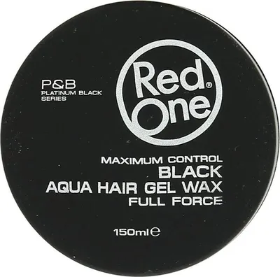 Produktbild von RedOne Aqua Black Haarwachs für Herren – Starker Halt & Dunkel-Effekt – 150 ml