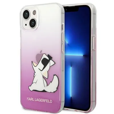 Image de Karl Lagerfeld Klhcp14Mcfnrcpi Iphone 14 Plus / 15 Plus 6.7 Hardcase Pink/Pink Choupette Fun