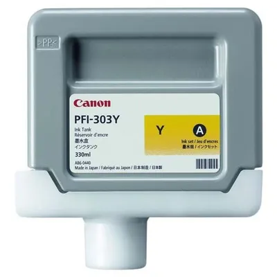 Produktbild von Canon PFI-303Y, Gelb, Tinte auf Pigmentbasis, 330 ml