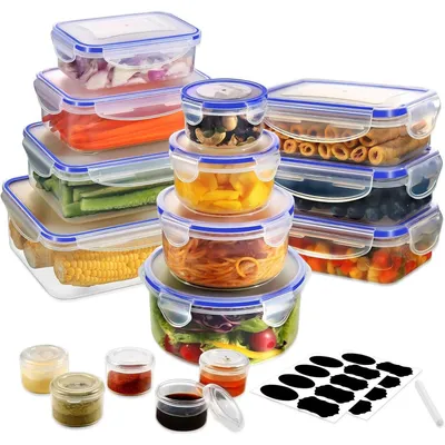 Image de Boîte Conservation Alimentaire 32 Pièces, Sans BPA Boîte Alimentaire Set