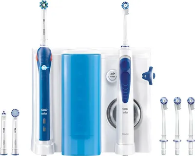 Produktbild von Oral B PRO 2000 Oxyjet Center Rotierende/pulsierende ZahnbÃ1/4rste/Munddusche, Timer, Ladestandsanzeige
