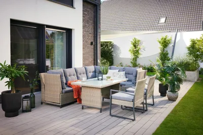 Produktbild von Primaster Gartenmöbel-Set Elba Rattan/Aluminium