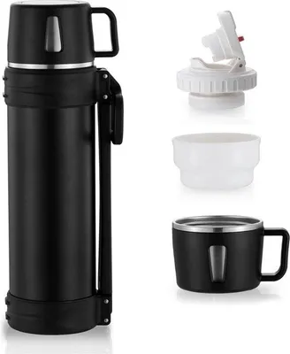 Image de Pichet isotherme 1,5 L en acier inoxydable pour boissons chaudes/froides (café, thé)