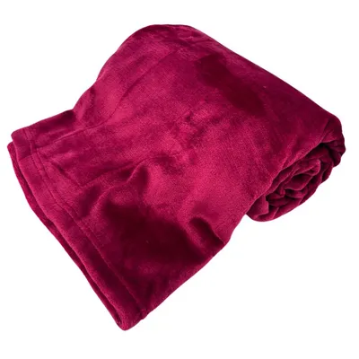 Obrázok produktu pre HOME ELEMENTS Mikroflanelová deka 150 x 200 cm, 220 GSM, červená