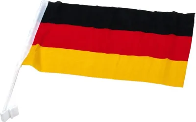 Produktbild von Fussball Deutschland Fahne 45x30cm Autofahne Autoflagge Flagge Fahne Fanartikel