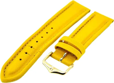 Produktbild von Uhrenarmband Hirsch 18mm Gelb Textil 18719573-18 Pro Sport NEU