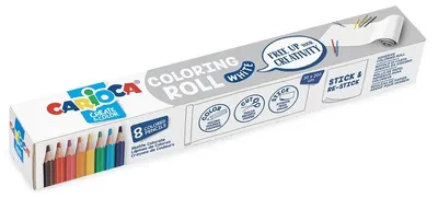 Obrázek produktu pro Pastelky CARIOCA 8 ks s rolí omalovánek, bez potisku