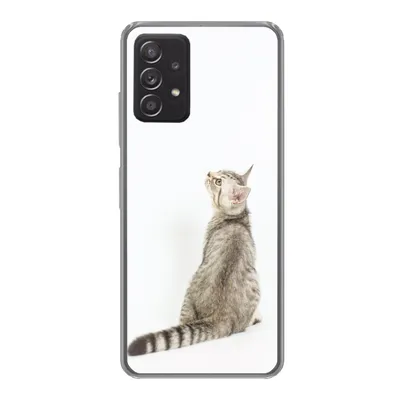 Produktbild von MuchoWow® Handyhülle Schutzhülle Hülle für Samsung galaxy a73 Katze - Haustiere - Fell Silikon Softcase Handy Hülle - Handyhülle
