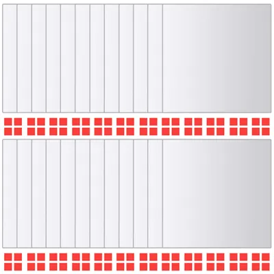 Image de vidaXL Ensemble de 24 carreaux miroir Carré verre