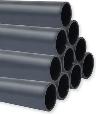 Produktbild von PVC-U Druckrohr PN10, Stange 1 m x d 50 mm 10er-Set