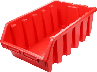 Produktbild von Sichtlagerbox 5 | HxBxT 18,7x33,3x50cm | Polypropylen | Rot