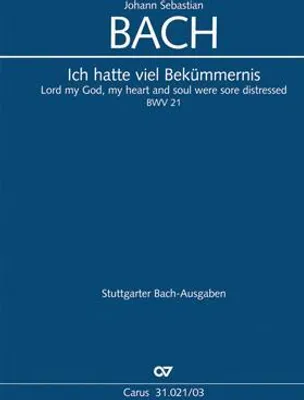 Produktbild von Ich hatte viel Bekümmernis (Klavierauszug)