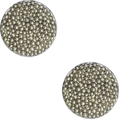 Produktbild von Ohrstecker 925er Sterling Silber mit kleinen Kugeln Größe - 8 mm Farbe - Weiß