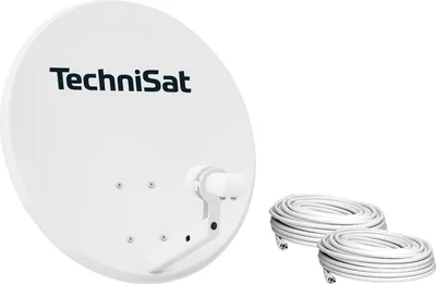 Produktbild von TechniSat TECHNITENNE 60 - SAT-Anlage, 60 cm Durchmesser, für 2 Teilnehmer, inkl. Twin-LNB, 2x10m Kabel