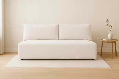 Produktbild von Kaiser Möbel Schlafsofa, Sofa mit Schlaffunktion und Bettkasten, DUO, Stoff Salvador, Hellgrau