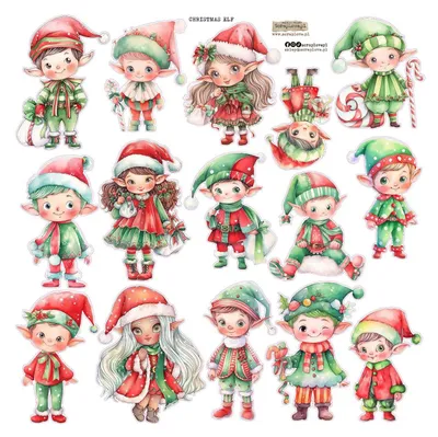 Produktbild von AUFKLEBER - ScrapLove - Weihnachtselfe 1
