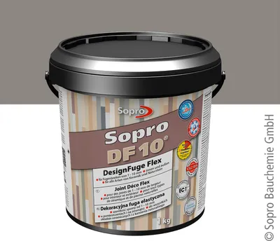 Produktbild von Sopro DesignFuge Flex DF 10 Steingrau 22 1kg Eimer