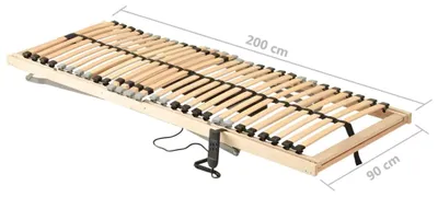 Produktbild von vidaXL Lattenrost Elektrisch mit 28 Latten 7 Zonen 90x200 cm