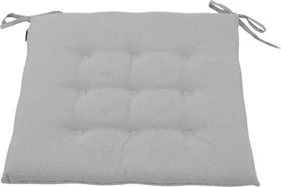 Produktbild von Famanu Stuhlauflage Set von 4 - Wasserabweisend, 40 x 40 x 3 cm (Silber)