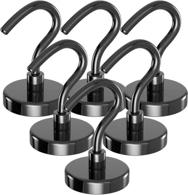 Produktbild von Magnetischer Haken extra stark, 47 kg Tragkraft, Neodym Magnet, für Werkstatt