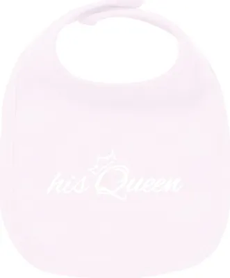 Produktbild von Huuraa Unisex Babylatz his Queen Krone Geschenk Babypink  Baumwolle his Queen Mitbringsel