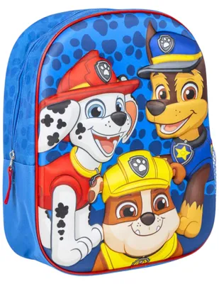 Produktbild von Rucksack Paw Patrol 3D-Chase, Marshall, Rubble Kindergartenrucksack 31x25x10 cm
