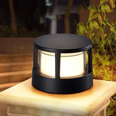 Obrázok produktu pre Malá hliníková nástenná lampa, čierna, IP65, vodotesná, 3000 K, teplá biela