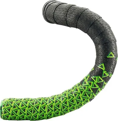 Produktbild von Deda Lenkerband Loop Gel schwarz grün mit Alu Stopfen
